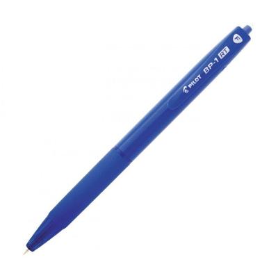 Caneta Esferográfica Pilot BP-1 RT 0.7MM Retrátil com Ponta Fina em Aço Inox 1 Unidade Azul