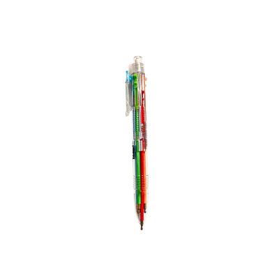 Caneta Esferográfica Lyke Semi Gel 0.7MM Office com Borracha Retrátil 6 Cores Azul Verde Vermelho