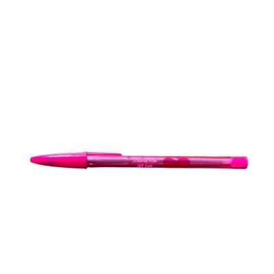 Caneta Esferográfica Colorida Compactor Jet Lux com Escrita Suave e Ponta de Alta Qualidade Rosa