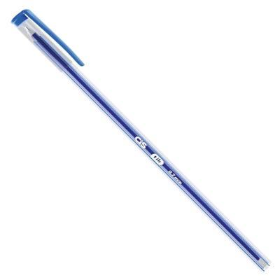 Caneta Esferográfica Cis Longa Tik 0.7 com Corpo Resistente 17,5CM Unidade Azul