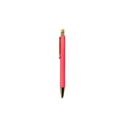 Caneta Esferográfica BRW Metálica 1,0MM Neon com Ponta Média Retrátil Rosa