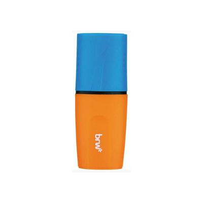 Mini Marca Texto Neon com Cheiro BRW Azul e Laranja (Blueberry) com Aroma Suave