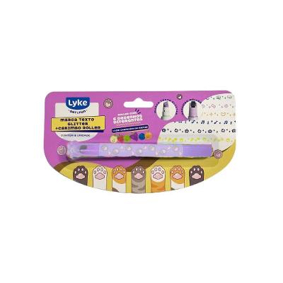 Marca-texto Lyke Marca Texto com Aroma de Frutas Glitter + Carimbo Roller