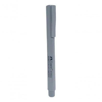 Marca-texto Faber-Castell Grifpen com Ponta Chanfrada 1 Unidade Cinza