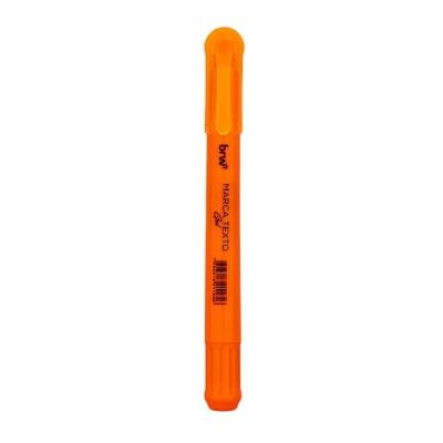 Marca Texto em Gel Brw Fluorescente Laranja com Aplicação Suave e Uniforme