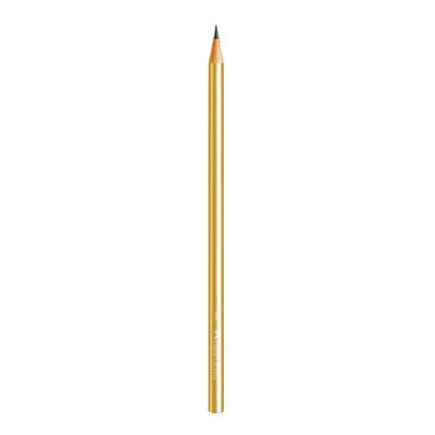 Lápis Preto N2 Faber-Castell Ecolápis Glam Ouro com Grafite de Alta Qualidade para Escrita Preto