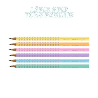 Lápis Faber-Castell Grip Tons Pastel com Empunhadura Grip Confortável 1 Unidade Laranja