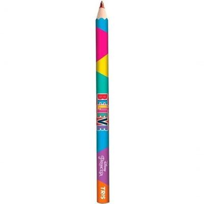 Lápis de Cor Tris Princesas Jumbo Rainbow com Traço Super Macio Corpo Jumbo Hexagonal