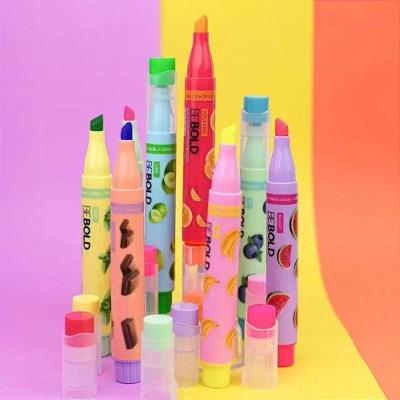 Kit Marca Texto Newpen Be Bold Frutas com Aroma Agradável 10 Unidades