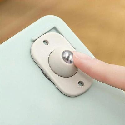 Kit com 4 Rodinhas Adesivas para Móveis Practical House TPC com Rotação 360 Graus em Aço Inoxidável