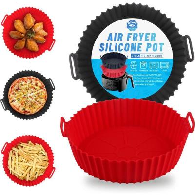 Kit 3 Formas de Silicone OEM para Air Fryer Forno Microondas Antiaderente Flexível 20x16 e 5x6 e 5