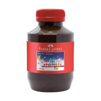 Tinta Guache Escolar Faber-Castell 250ml 1 Unidade para Uso Infantil Marrom