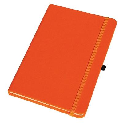 Sketchbook OEM Caderno de Anotações Tipo Moleskine Capa Dura Emborrachada 14x21cm 1 Unidade Laranja