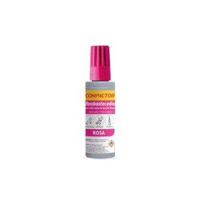 Refil para Marcador de Quadro Branco Compactor QB 30ML com Bico Dosador 1 Unidade Rosa
