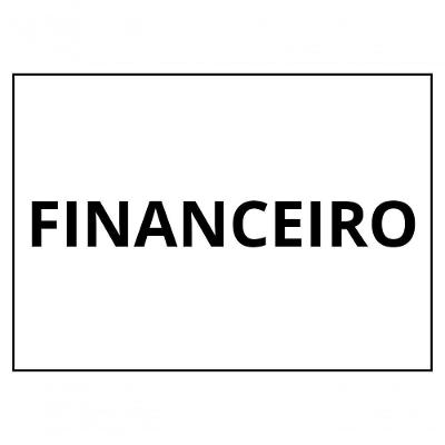 Placa de Sinalização Trovarelli Móveis 1-2 Oficio Financeiro [F031] em MDF Gravado a Laser 20CM X
