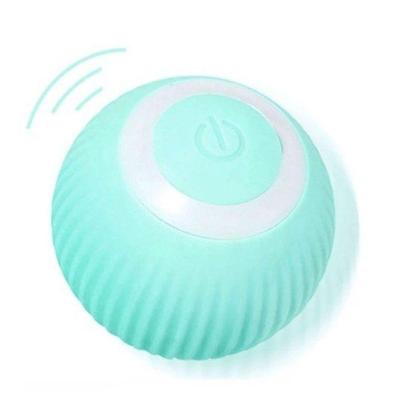 Brinquedo Elétrico para Pets OEM Bola Automática para Gatos e Cães em Abs Silicone Eva Rosa