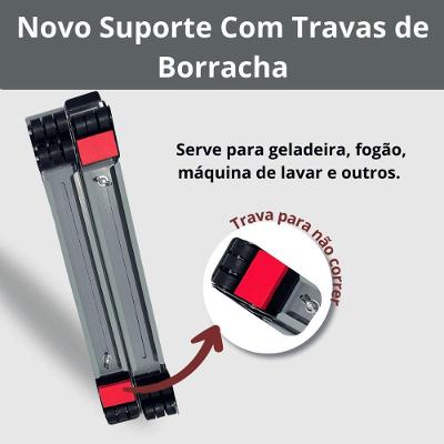 Suporte de Base com Rodízios OEM para Geladeira Fogão Máquina de Lavar Até 200kg Ajustável 02