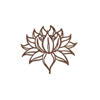 Mandala Decorativa Flor de Lotus em MDF Natural para Artesanato e Pintura Trovarelli Móveis