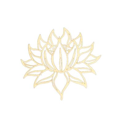 Mandala Decorativa Flor de Lotus em MDF 3MM Branco para Arte e Decoração Trovarelli Móveis