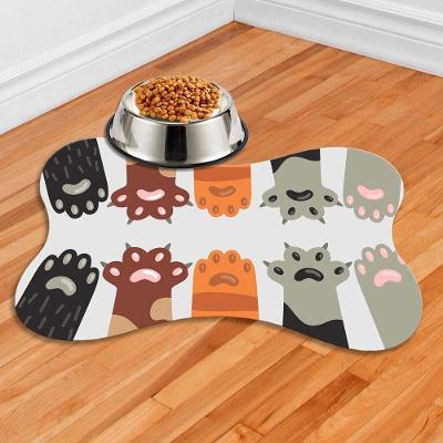 Tapete para Comedouro Pet OEM Pet-10013 para Animais Antiderrapante 38x25 1 Unidade