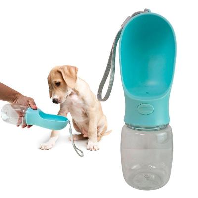 Garrafa Bebedouro Portátil AB Mídia SU-COP Pets Azul Claro 350ML