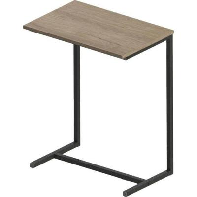 Mesa de Apoio F002 Retangular Madeira MDP FF 55 cm Mel e Preto Multivisão