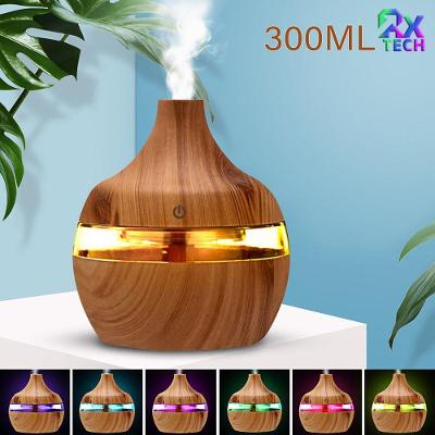 Umidificador de Ar Ultrassônico UM003 300 ml com Difusor de Aromas e Iluminação LED Portátil OEM