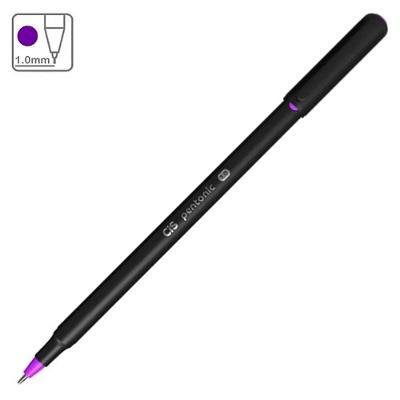Caneta Esferográfica Cis Pentonic 1.0MM Escrita Leve Ponta 0.7MM 1 Unidade Roxo