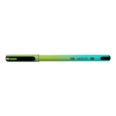 Caneta Esferográfica Cis Move 0.7mm Ponta Tipo Agulha Escrita Suave 1 Unidade Verde