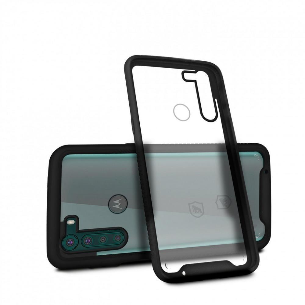 Capa Case Capinha Stronger Preta Para Motorola Moto One Fusion Plus - Gshield - 1