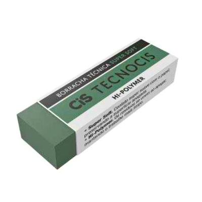 Borracha Técnica CIS Soft Touch com hi-polymer para Apagar sem Danificar o Papel Verde Escuro