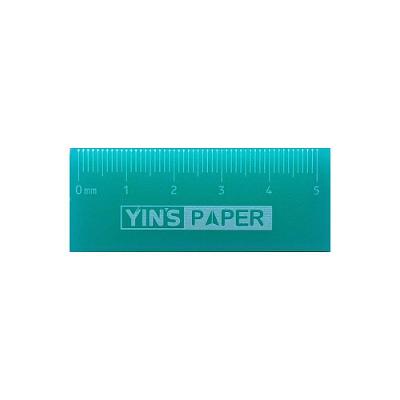 Borracha Régua Yin's Paper 5cm com Função 2 em 1 para Linhas e Desenhos Azul