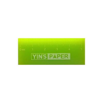 Borracha Régua Yin's 5cm Yin's Paper com Régua Integrada 1 Unidade Verde
