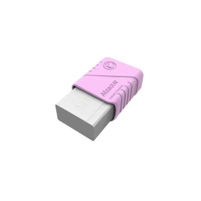 Borracha Mercur TR 18 com Capa Protetora Tons Pastel com Apagamento Eficiente Rosa