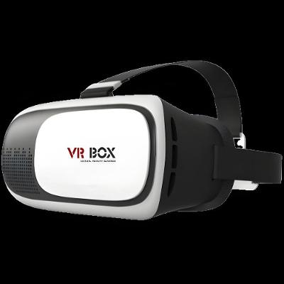 Óculos de Realidade Virtual Utimix VR Box 2.0 para Jogos e Vídeos 3D com Lentes HD Branco e Preto