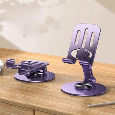 Suporte de Mesa OEM Suporte Alumínio de Mesa Base Rotatória Ajustável 360º para Smartphones