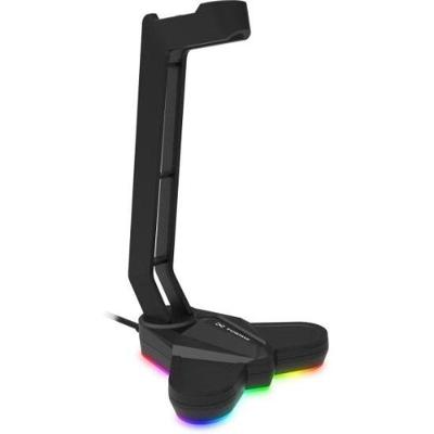 Suporte para Headset Fortrek Vickers RGB [F002] com Iluminação LED RGB Dinâmica Preto