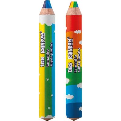 Lápis de Cor Tris Super Jumbo Rainbow com Mina Grossa 10MM 01 Unidade