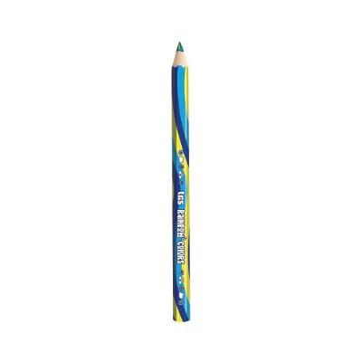Lápis de Cor Jumbo Tris Rainbow Colors Mina Macia Formato Grosso 1 Unidade Azul Escuro e Azul Claro