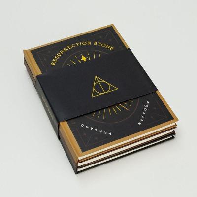 Kit com 3 Cadernos Imaginarium HP Relíquias da Morte com 60 Folhas 100G-M² Cada 15CM X 21,5CM
