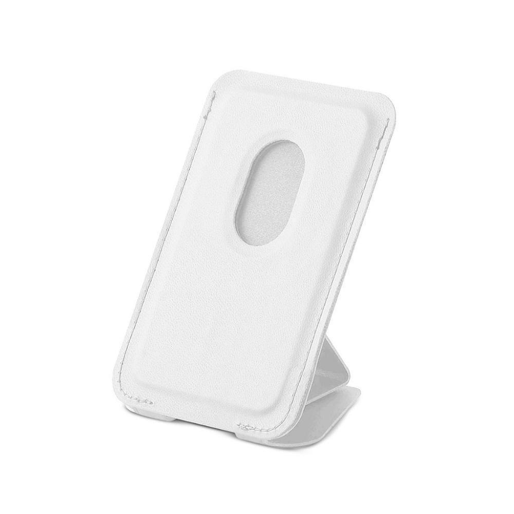 Carteira Magsafe Com Kickstand - Porta Cartão Magnético - Branca - Gshield - 1