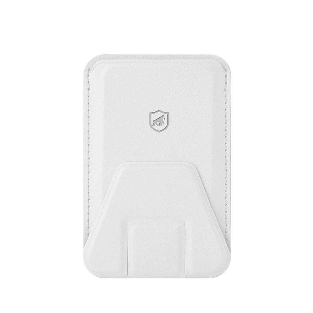 Carteira Magsafe Com Kickstand - Porta Cartão Magnético - Branca - Gshield - 6
