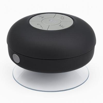 Caixa de Som Bluetooth Portátil Draik com Ventosa 3W Bluetooth 4.2 Preto