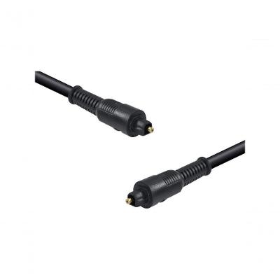 Cabo de Áudio Óptico Toslink Vinik ATC-2 para Som Digital em Fibra Óptica 2 METROS Preto