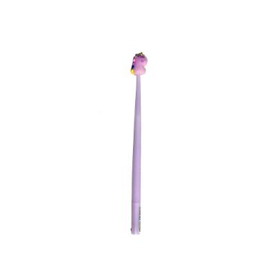 Caneta Gel Lyke Rainbow Unicórnio Lilás Ponta 0,7MM Escrita Suave 1 Unidade Tinta Preta