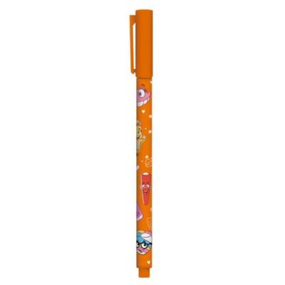 Caneta Gel Colorida Leonora Fini Leonora Laranja Ponta 0.6MM 1 Unidade Escrita Suave e Precisa