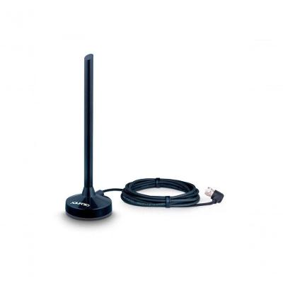 Antena interna-externa Digital HDTV Aquário DTV-100P para TV com Recepção 4K VHF UHF FM e Base