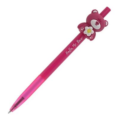 Caneta Esferográfica Molin do Brasil Love Ursinho Molin Rosa Escrita Suave 1 Unidade Rosa