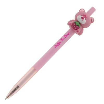Caneta Esferográfica Molin do Brasil Love Ursinho com Escrita Suave e Precisa 1 Unidade Rosa