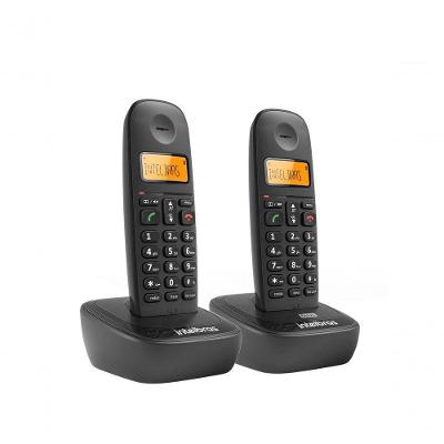 Telefone sem Fio Intelbras TS 2512 com Identificador de Chamadas DECT 6.0 e Display Luminoso Preto